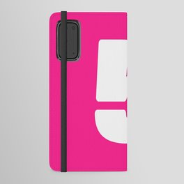 5 (White & Dark Pink Number) Android Wallet Case