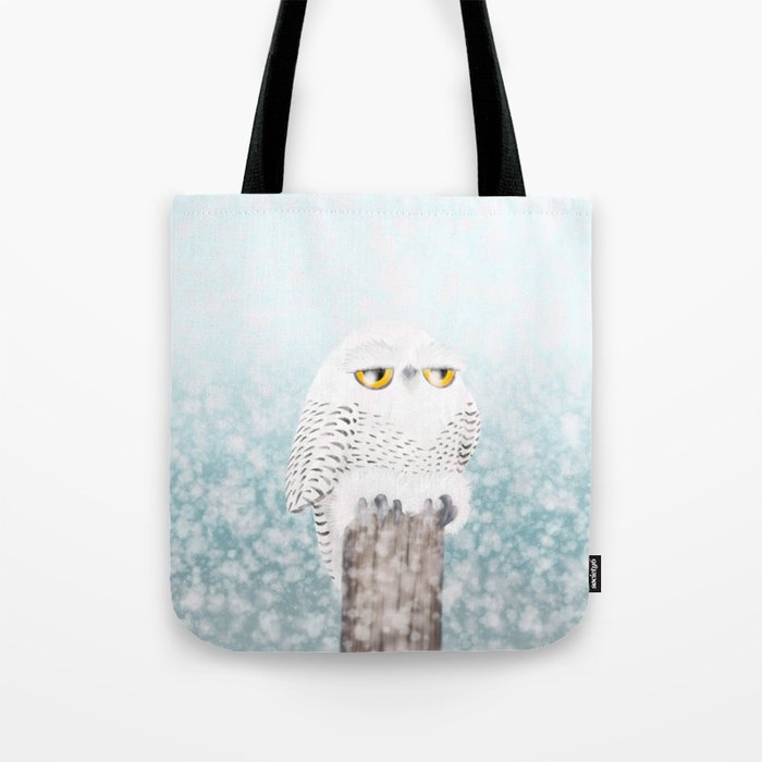 Snowy Owl (Canavians Series) Tote Bag