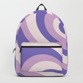 Retro Hearts - Pastel Purple Backpack