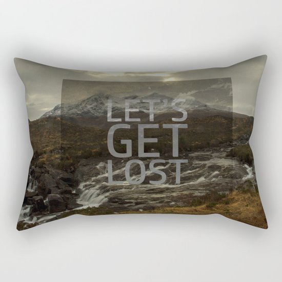 LET'S GET LOST Rectangular Pillow