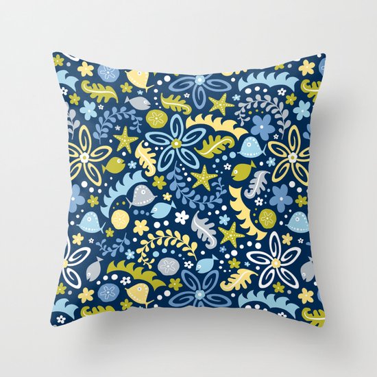 Tidal Pool Throw Pillow