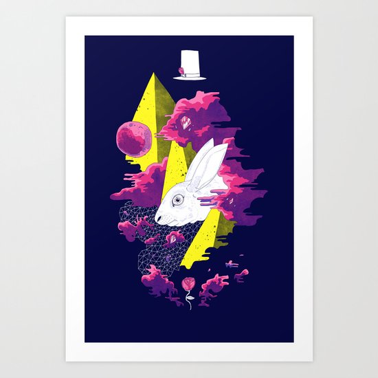 Paranormal Hare Art Print