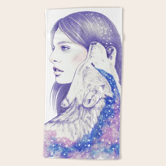 Cosmic Love Beach Towel