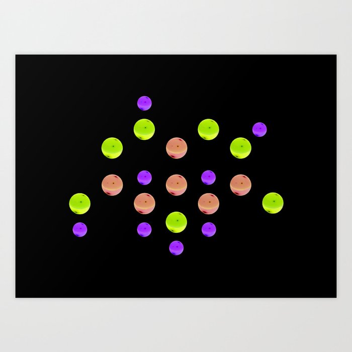 Equip: Citric Acid molecule Art Print