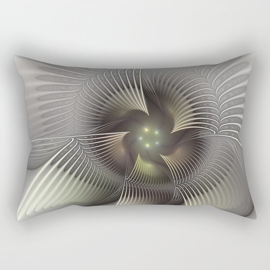 Stand Up, Abstract Fractal Art Rectangular Pillow