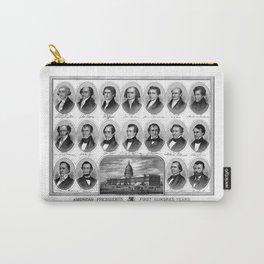 American Presidents - First Hundred Years Carry-All Pouch | Presidents, Americanhistory, Georgewashington, Thomasjefferson, People, Uspresidents, Johnadams, Drawing, Abrahamlincoln, Political 
