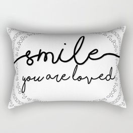 Smile, You are Loved Rectangular Pillow