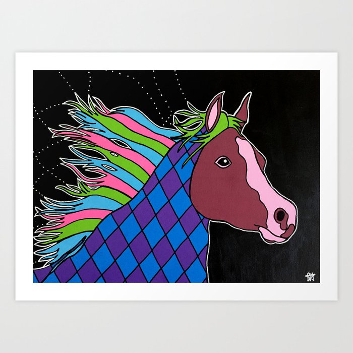 Abstract Horse Art Print By Bexta1989 Society6