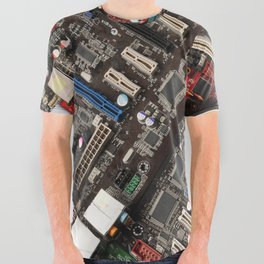 Computer motherboard All Over Graphic Tee
