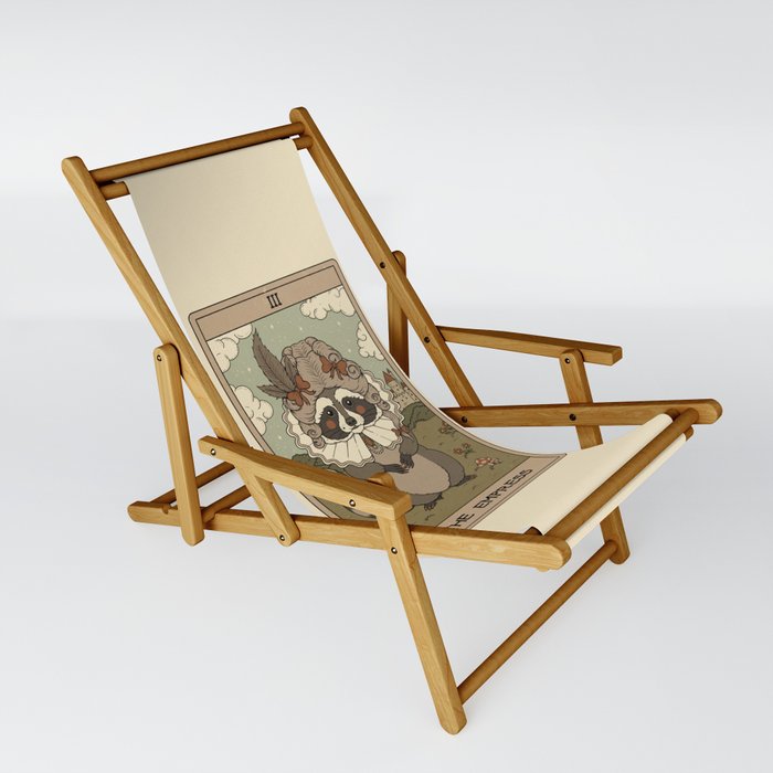 The Empress - Raccoons Tarot Sling Chair