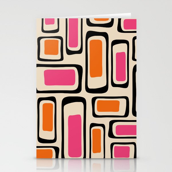 Mid Century Modern Abstract Composition 834 Stationery Cards