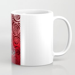 Happy New Year Swirls Red Coffee Mug