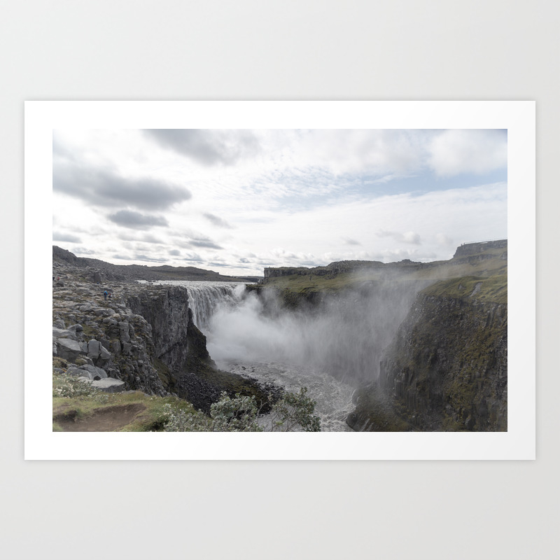 Dettifoss Waterfall In Iceland Nature Landscape Art Print By Leythiana Society6