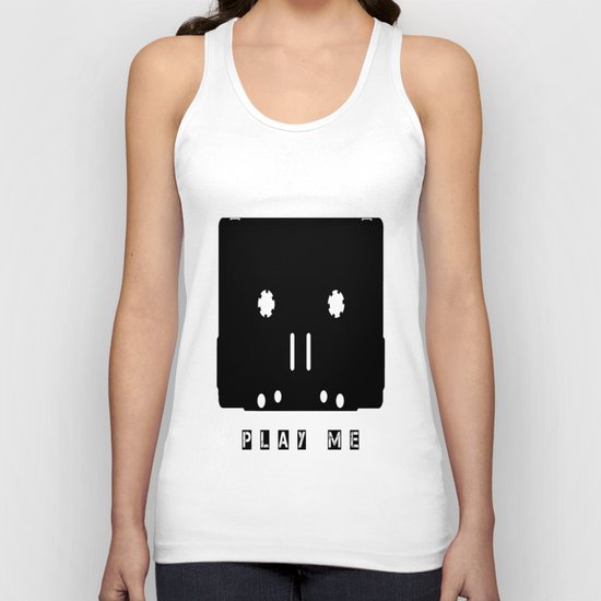 Cassette Tape Play Me Unisex Tank Top