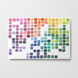 Favorite Colors Metal Print | Painting, Organized, Chart, Box, Rainbow, Acrylic, Shades, Palette, Abstract, Bright 
