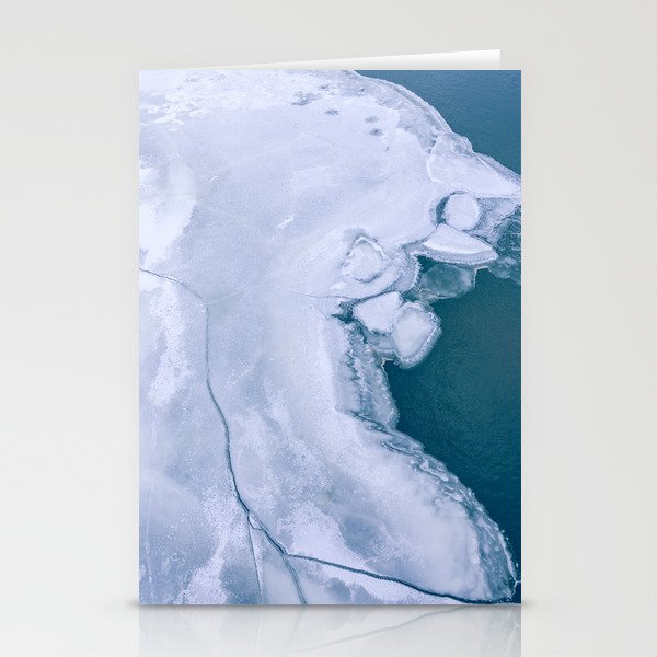 Ice in the River | Nature Photography and Texture Stationery Cards