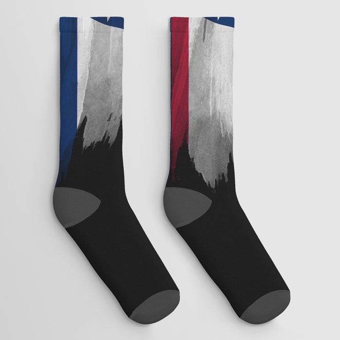 Missouri state flag brush stroke, Missouri flag background Socks