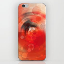 Victory Dance - Red And Black Abstract Art iPhone Skin