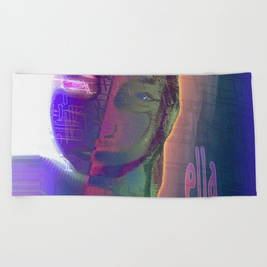 Ella - She / Portrait 1 / 15-02-17 Beach Towel