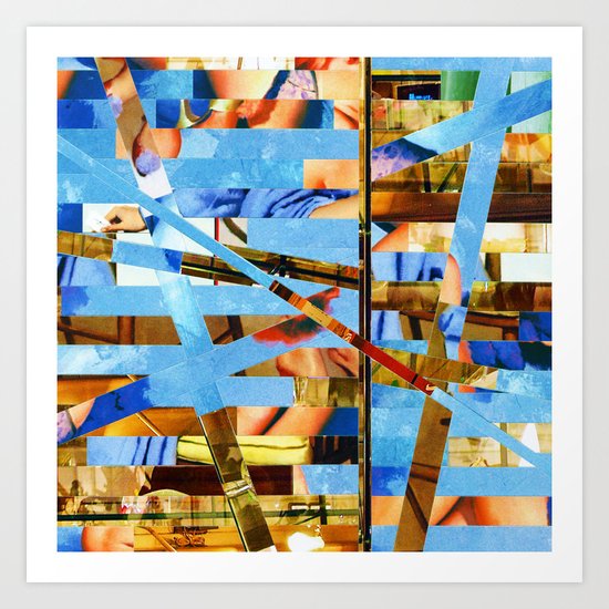 Geoffrey (stripes 18) Art Print