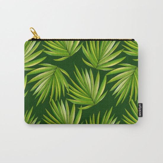 Tropical leaves Carry-All Pouch