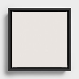 Haslock White Framed Canvas