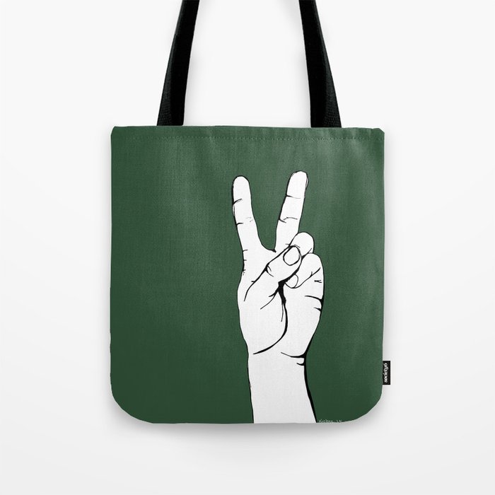 Peace V Tote Bag