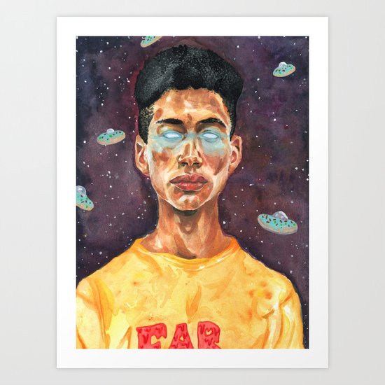 Space Donuts Art Print