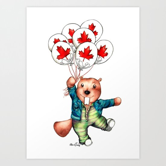 Bob's Balloons Art Print