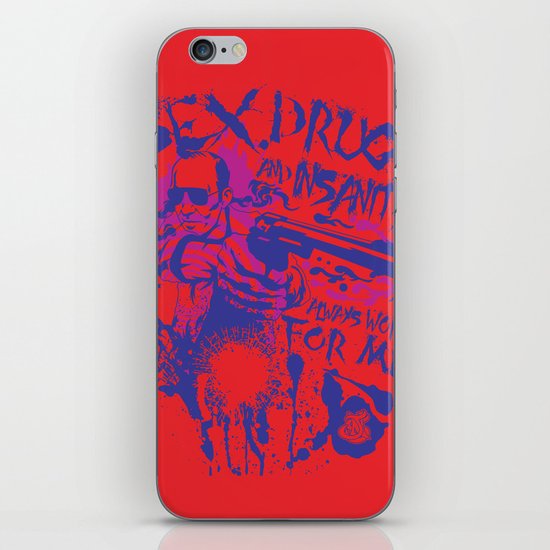 Sex,Drugs and Insanity iPhone & iPod Skin