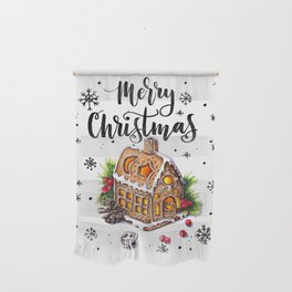 Merry Christmas "Gingerbread house" Wall Hanging