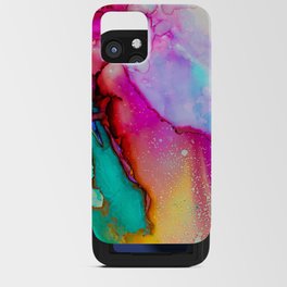Colorful Watercolor Paint Art Colors Painting Abstract Modern Messy iPhone Card Case