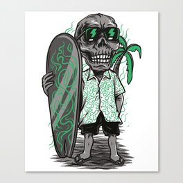 Skull Holiday | Skeleton Holiday | Holiday Bones Canvas Print