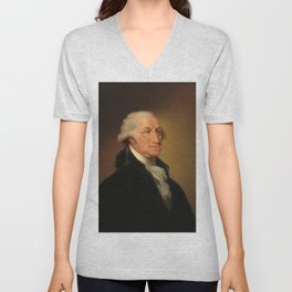 George Washington, 1796 by Edward Savage V Neck T Shirt
