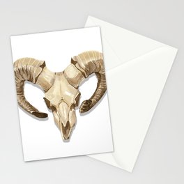 Goat Skull Illustrated art Stationery Card