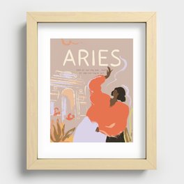 Aries - The CEO of caring too much or not caring at all Recessed Framed Print