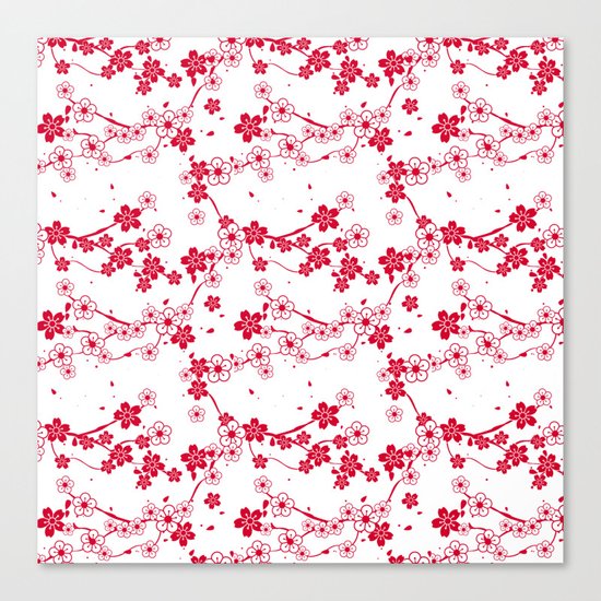 Cherry Pattern Canvas Print