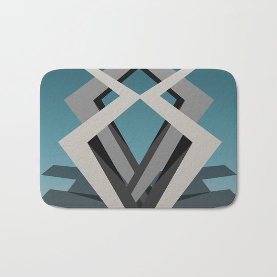 Abstract Forest Bath Mat