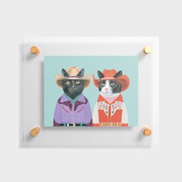 Rodeo Cats Floating Acrylic Print
