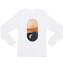 Abstract day and night Long Sleeve T-shirt