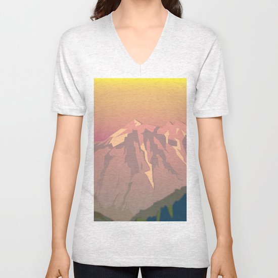 Night Mountains No. 47 Unisex V-Neck
