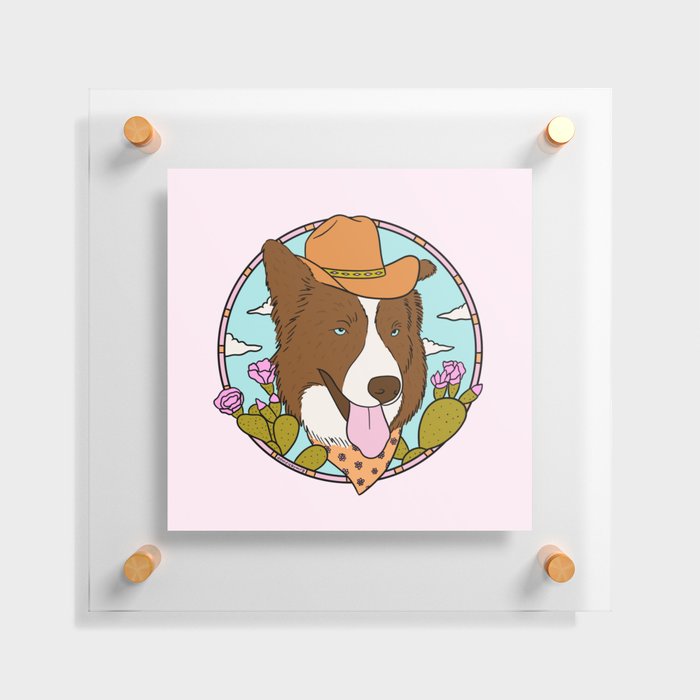Cowboy Dog- Aussie Floating Acrylic Print