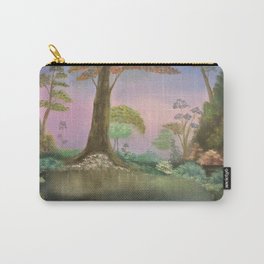 Enchanted Forest Carry-All Pouch | Trees, Lake, Relaxation, Woods, Painting, Landscape, Deep, Water, Bushes, Peaceful 