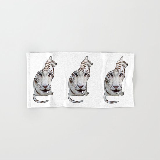 WHITE CATS Hand & Bath Towel