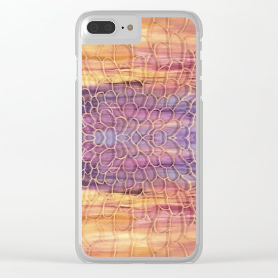 Webbed Sunset Clear iPhone Case