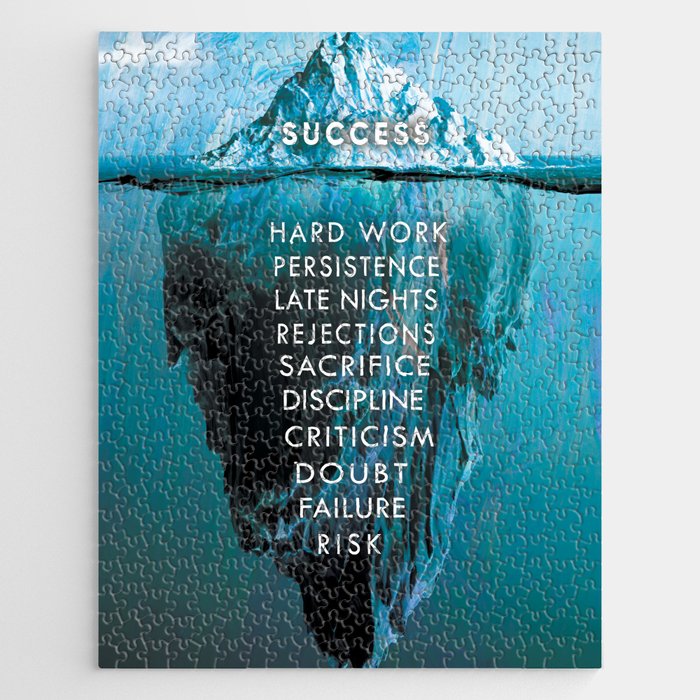 Iceberg Of Success Motivational Art Jigsaw Puzzle