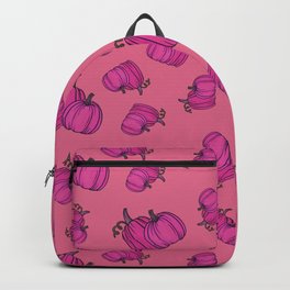 Very Pink Watercolor Pumpkin Pattern - Bright Fall Design  Backpack | Pinkbackground, Thanksgiving, Graphicdesign, Pink, Pumpkin, Autumn, Watercolor, Verypink, Brightpink, Fall 
