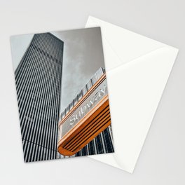 Subway & Skyscrapers Stationery Card