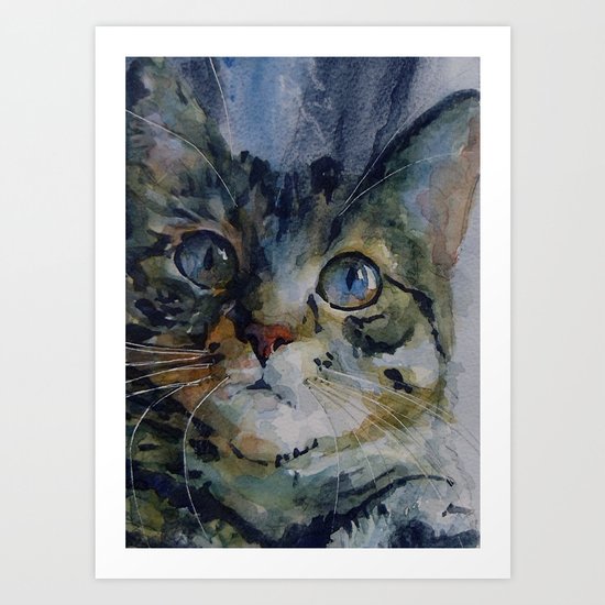 Mystery Tabby Art Print