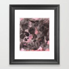 Black Dots Framed Art Print